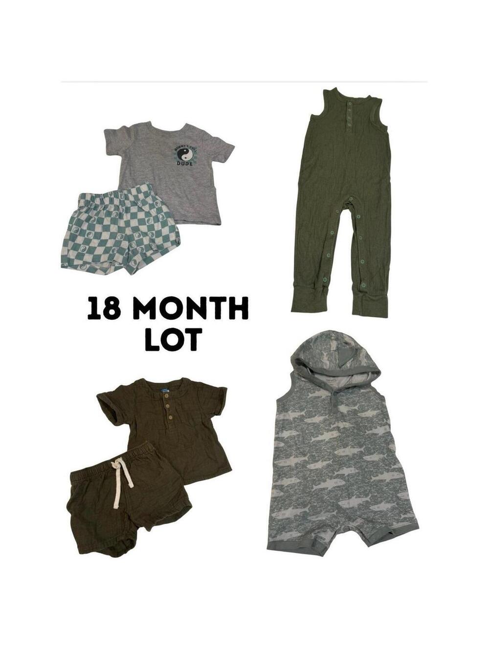 Lot of 4 Outfits | Size 18 Months | Baby Boy Clothing Bundle